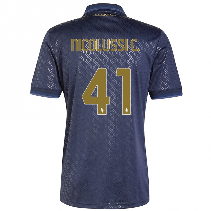 Women Football Hans Nicolussi Caviglia #41 Navy Blue Third Jersey 2024/25 T-Shirt Australia