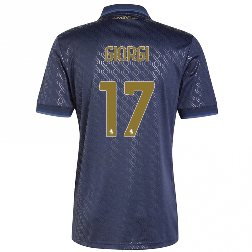 Women Football Lorenzo Giorgi #17 Navy Blue Third Jersey 2024/25 T-Shirt Australia