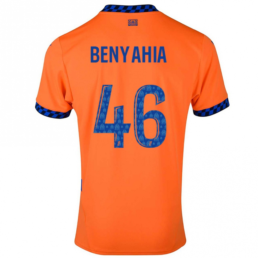 Women Football Aylan Benyahia-Tani #46 Orange Dark Blue Third Jersey 2024/25 T-Shirt Australia