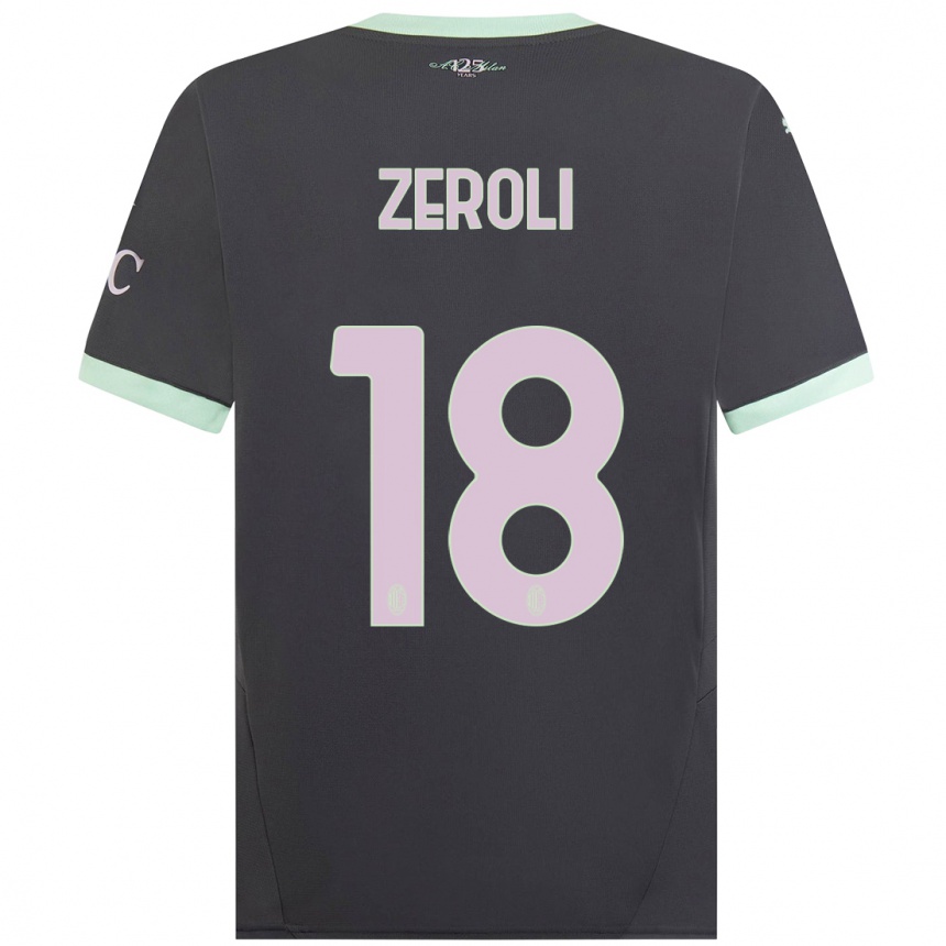 Women Football Kevin Zeroli #18 Grey Third Jersey 2024/25 T-Shirt Australia