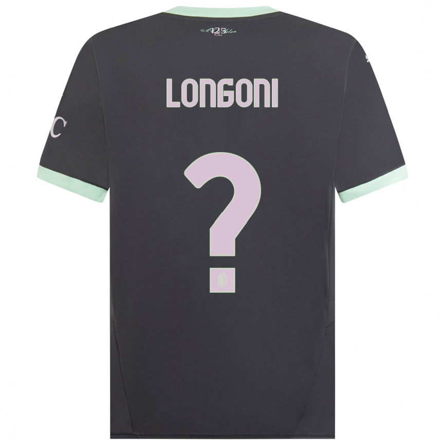 Women Football Alessandro Longoni #0 Grey Third Jersey 2024/25 T-Shirt Australia