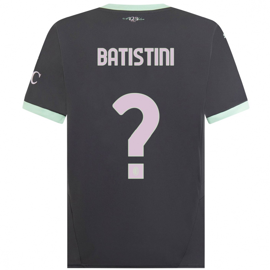 Women Football Simone Batistini #0 Grey Third Jersey 2024/25 T-Shirt Australia