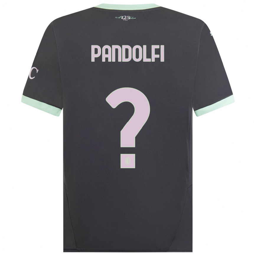 Women Football Fabio Pandolfi #0 Grey Third Jersey 2024/25 T-Shirt Australia