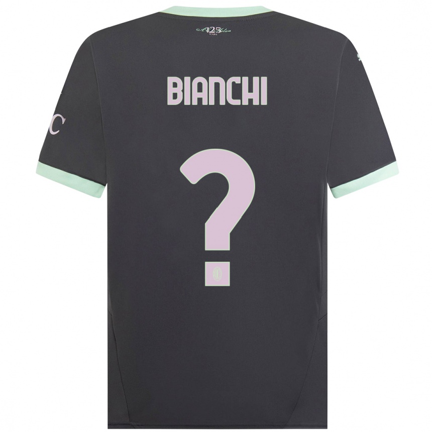 Women Football Alessandro Bianchi #0 Grey Third Jersey 2024/25 T-Shirt Australia