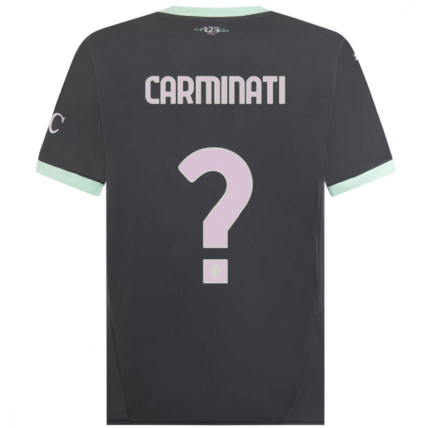 Women Football Diego Carminati #0 Grey Third Jersey 2024/25 T-Shirt Australia