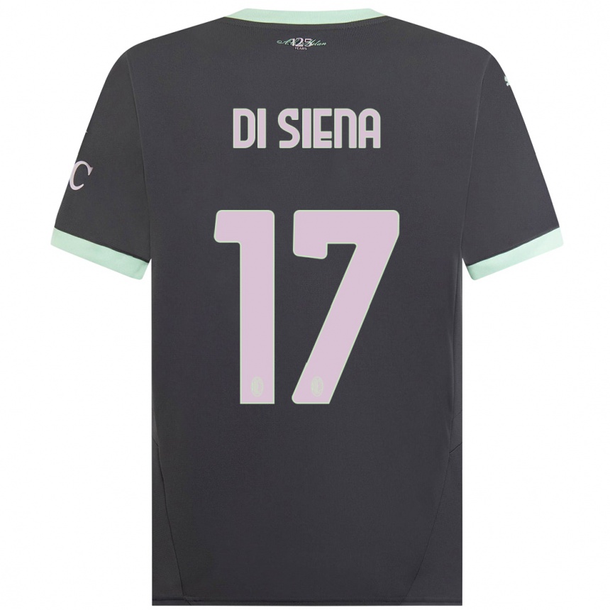 Women Football Andrea Di Siena #17 Grey Third Jersey 2024/25 T-Shirt Australia