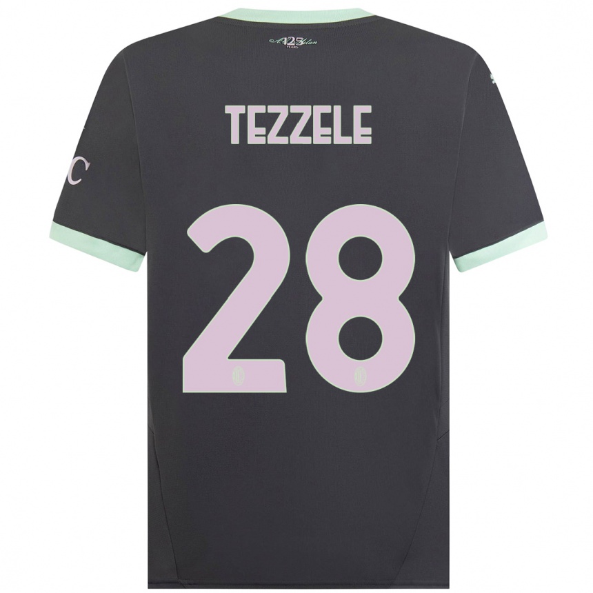 Women Football Matteo Tezzele #28 Grey Third Jersey 2024/25 T-Shirt Australia