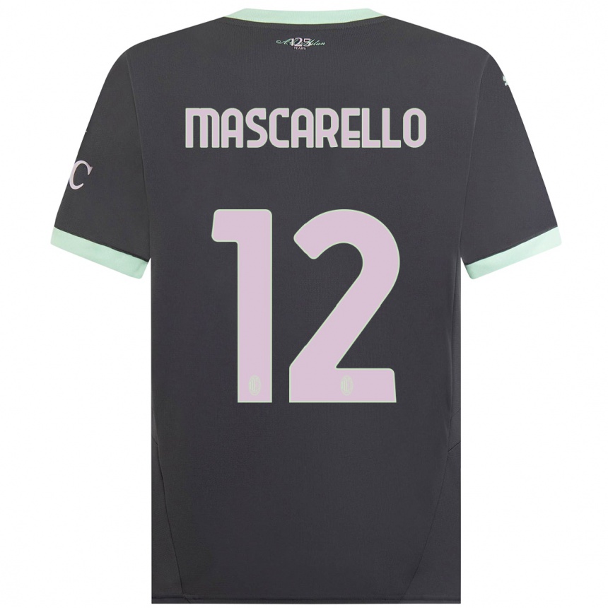 Women Football Marta Mascarello #12 Grey Third Jersey 2024/25 T-Shirt Australia