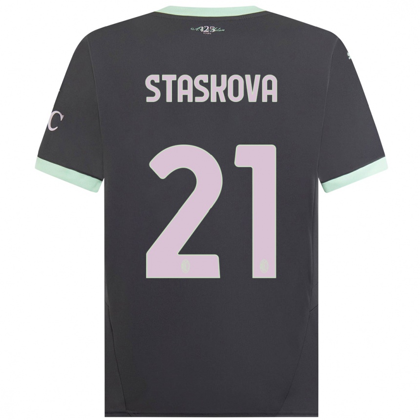 Women Football Andrea Stašková #21 Grey Third Jersey 2024/25 T-Shirt Australia