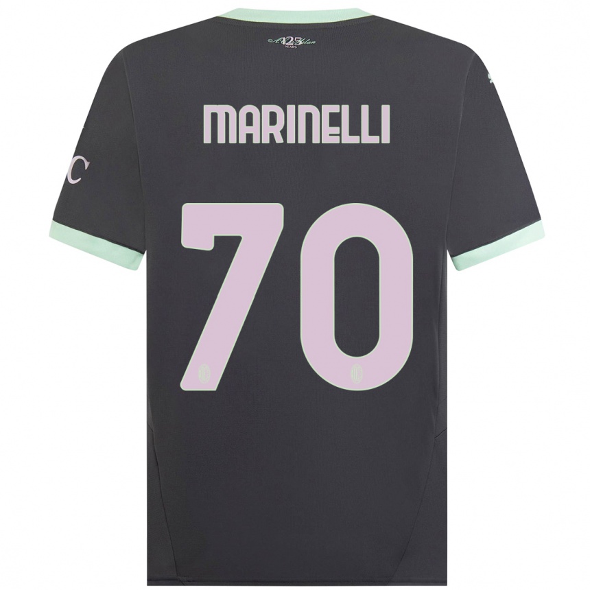 Women Football Gloria Marinelli #70 Grey Third Jersey 2024/25 T-Shirt Australia