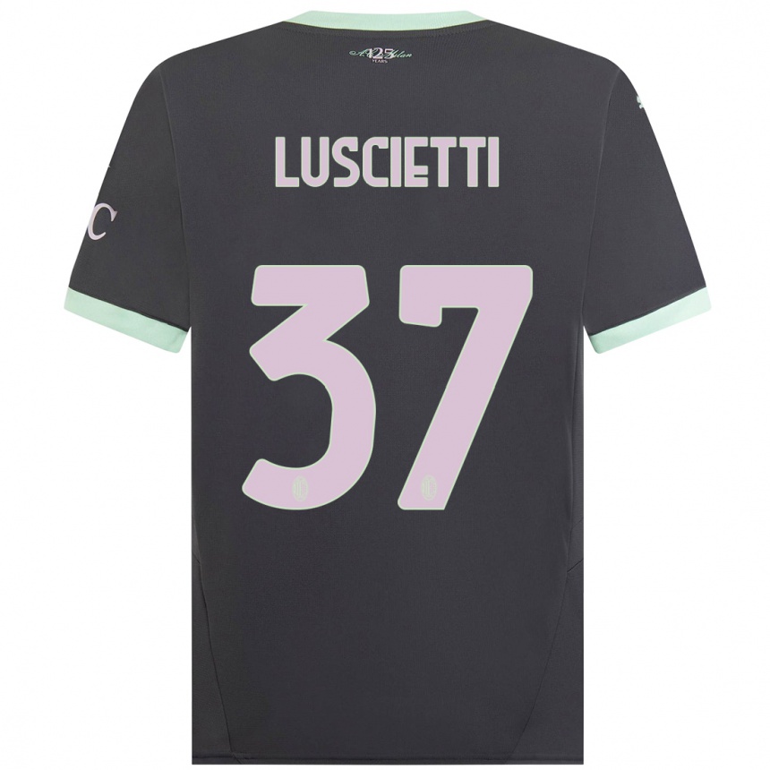 Women Football Abebe Luscietti #37 Grey Third Jersey 2024/25 T-Shirt Australia