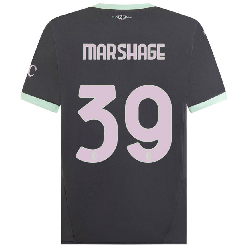 Women Football Wilgot Marshage #39 Grey Third Jersey 2024/25 T-Shirt Australia