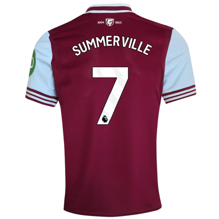 Kids Football Crysencio Summerville #7 Dark Red Home Jersey 2024/25 T-Shirt Australia