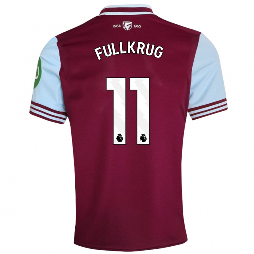 Kids Football Niclas Füllkrug #11 Dark Red Home Jersey 2024/25 T-Shirt Australia