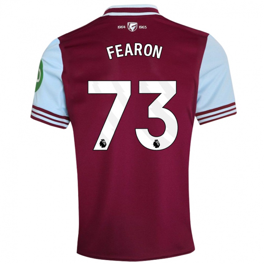 Kids Football Preston Fearon #73 Dark Red Home Jersey 2024/25 T-Shirt Australia