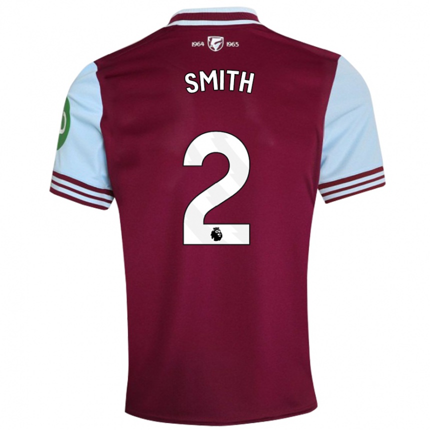 Kids Football Kirsty Smith #2 Dark Red Home Jersey 2024/25 T-Shirt Australia