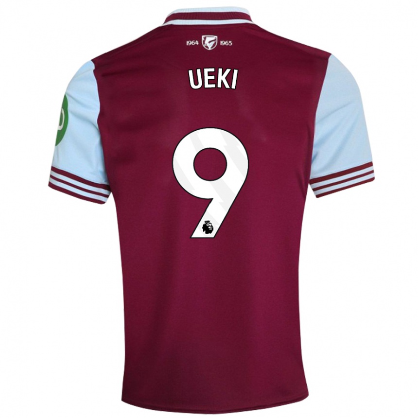 Kids Football Riko Ueki #9 Dark Red Home Jersey 2024/25 T-Shirt Australia