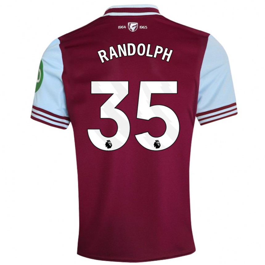 Kids Football Darren Randolph #35 Dark Red Home Jersey 2024/25 T-Shirt Australia