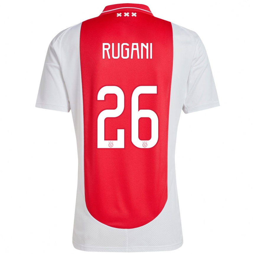 Kids Football Daniele Rugani #26 Red White Home Jersey 2024/25 T-Shirt Australia