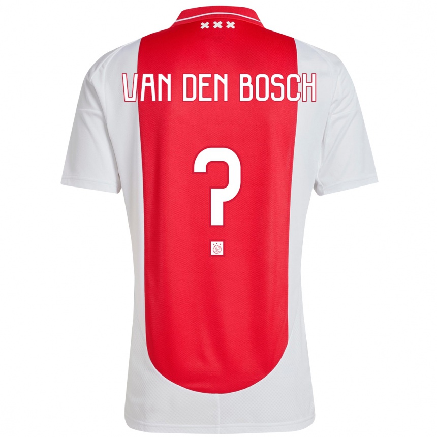 Kids Football Frederico Van Den Bosch #0 Red White Home Jersey 2024/25 T-Shirt Australia