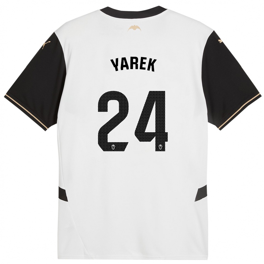 Kids Football Yarek Gasiorowski #24 White Black Home Jersey 2024/25 T-Shirt Australia