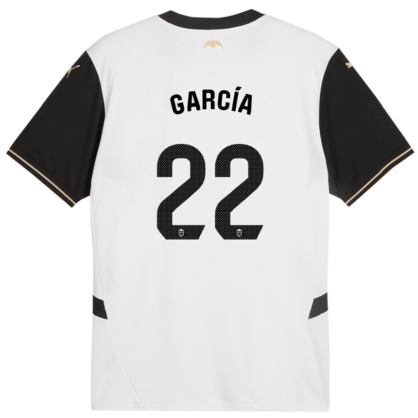 Kids Football Azael García #22 White Black Home Jersey 2024/25 T-Shirt Australia