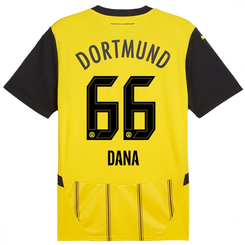 Kids Football Bleckmann Dana #66 Yellow Black Home Jersey 2024/25 T-Shirt Australia