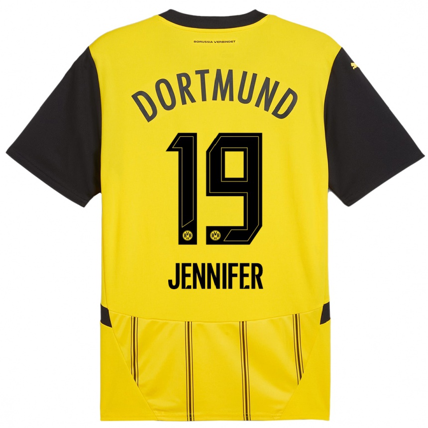 Kids Football Gutierrez Bermejo Jennifer #19 Yellow Black Home Jersey 2024/25 T-Shirt Australia