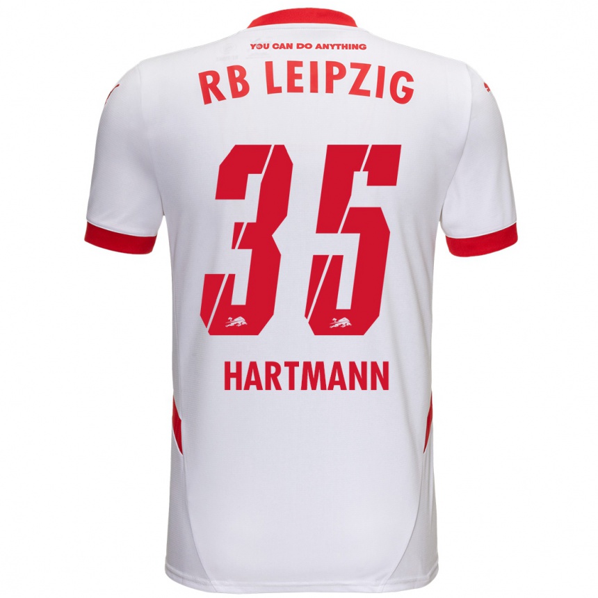 Kids Football Fabrice Hartmann #35 White Red Home Jersey 2024/25 T-Shirt Australia