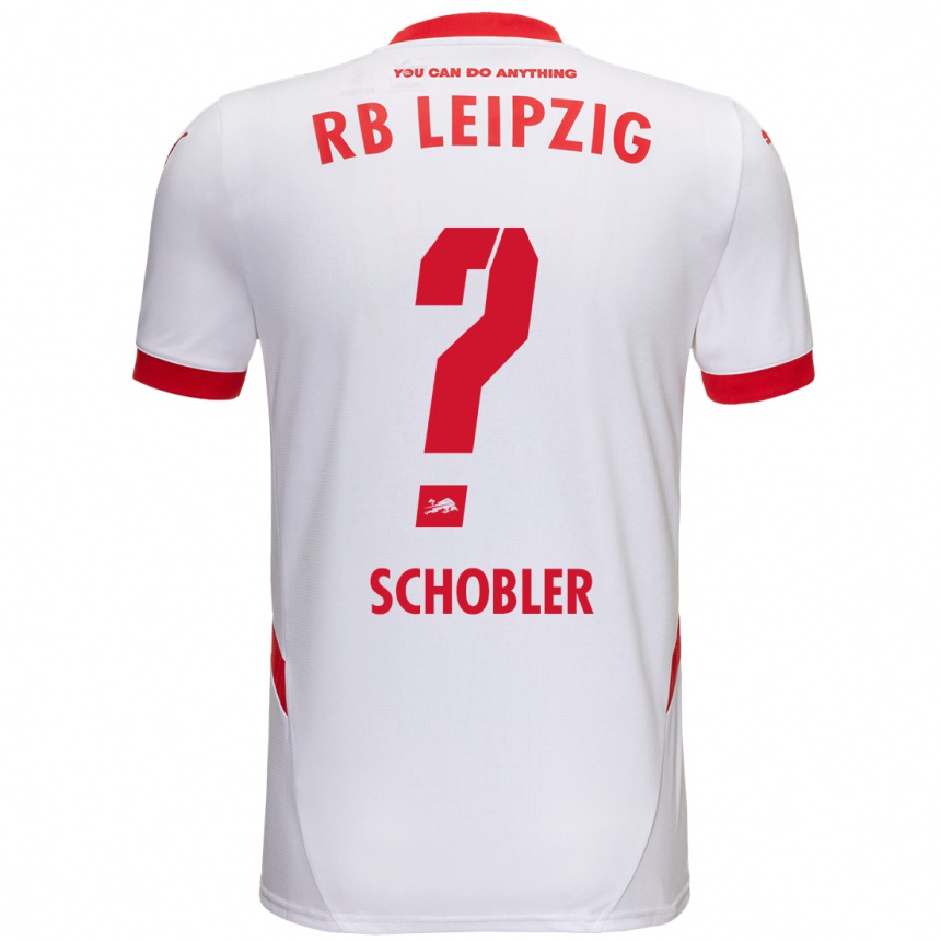 Kids Football Laurin Schößler #0 White Red Home Jersey 2024/25 T-Shirt Australia