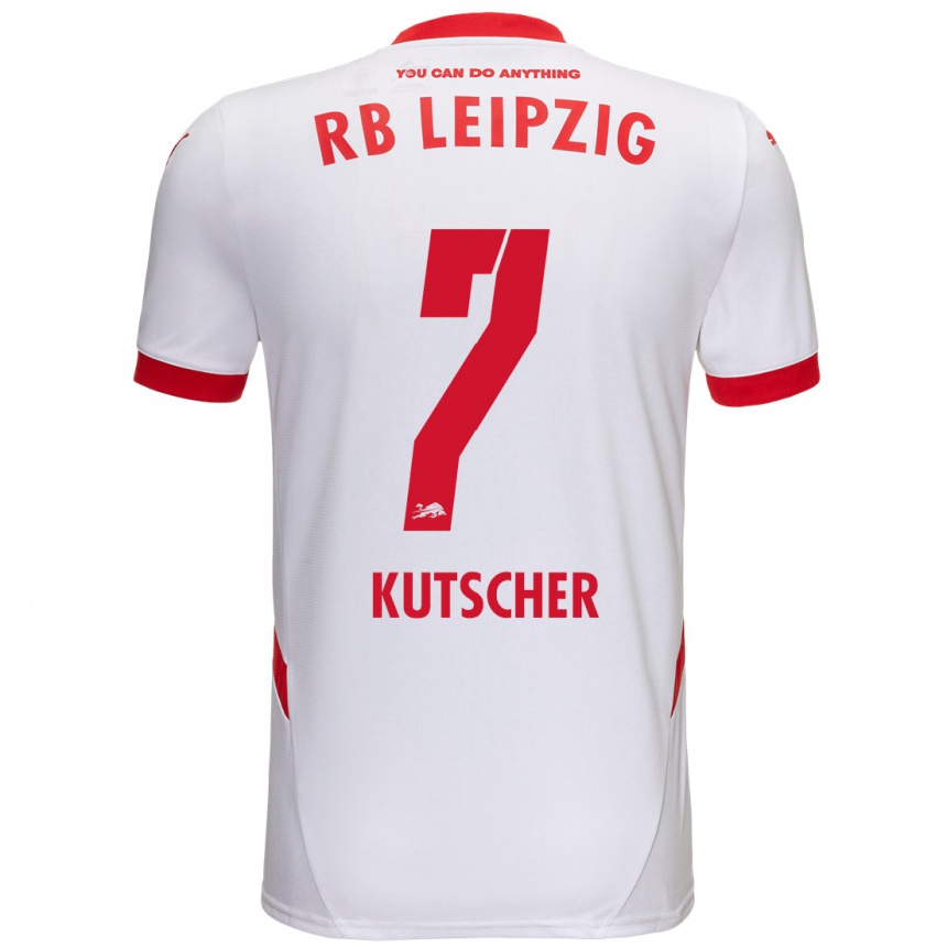 Kids Football Matthes Kutscher #7 White Red Home Jersey 2024/25 T-Shirt Australia