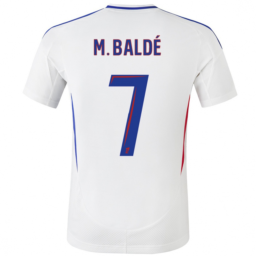 Kids Football Mama Baldé #7 White Blue Home Jersey 2024/25 T-Shirt Australia