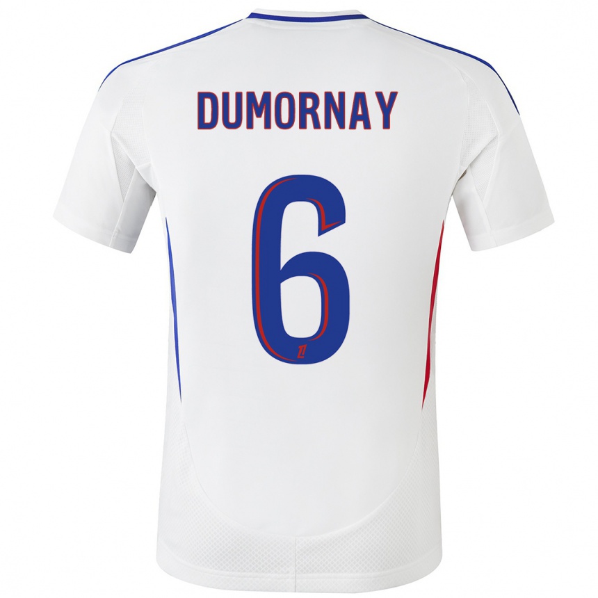 Kids Football Melchie Dumornay #6 White Blue Home Jersey 2024/25 T-Shirt Australia