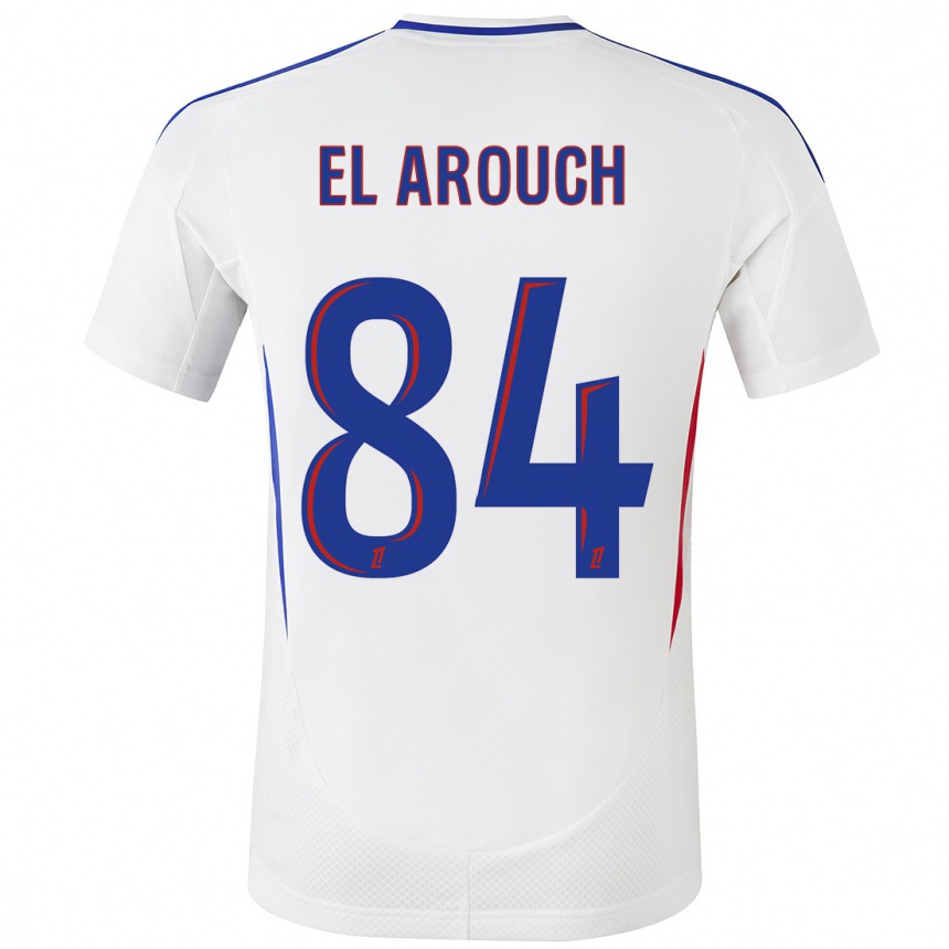 Kids Football Mohamed El Arouch #84 White Blue Home Jersey 2024/25 T-Shirt Australia