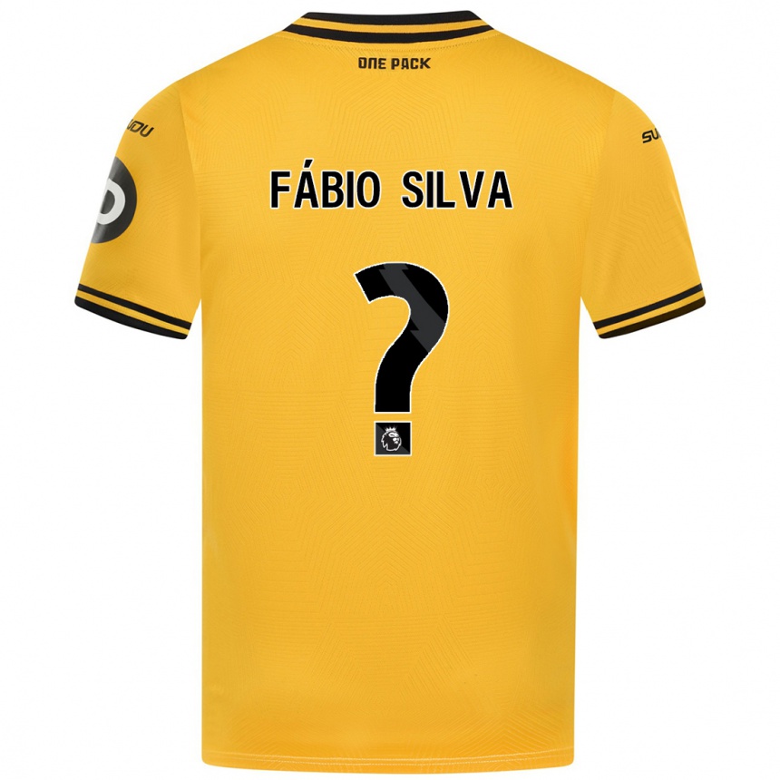 Kids Football Fábio Silva #0 Yellow Home Jersey 2024/25 T-Shirt Australia