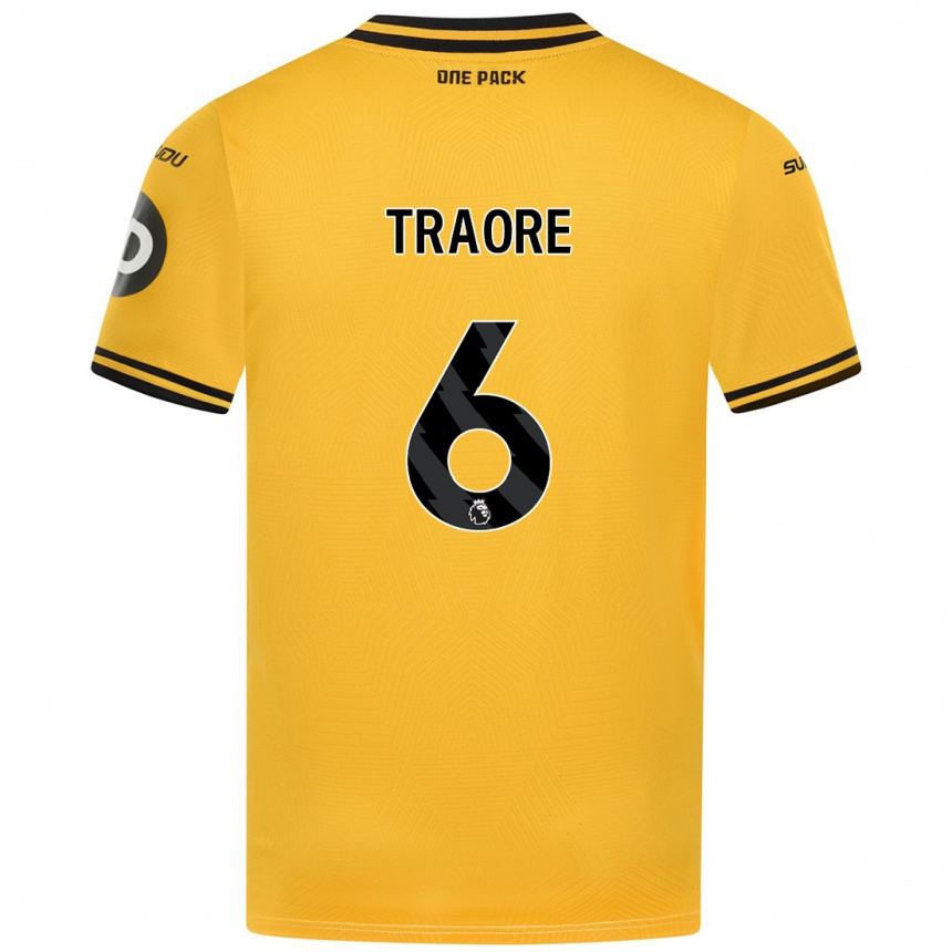 Kids Football Boubacar Traoré #6 Yellow Home Jersey 2024/25 T-Shirt Australia