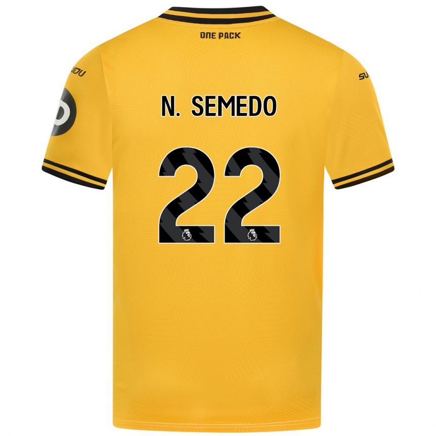 Kids Football Nélson Semedo #22 Yellow Home Jersey 2024/25 T-Shirt Australia