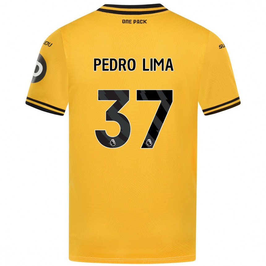 Kids Football Pedro Lima #37 Yellow Home Jersey 2024/25 T-Shirt Australia