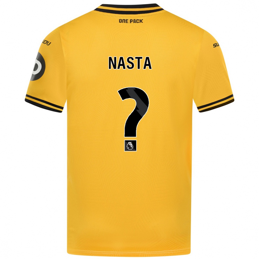 Kids Football Arthur Nasta #0 Yellow Home Jersey 2024/25 T-Shirt Australia