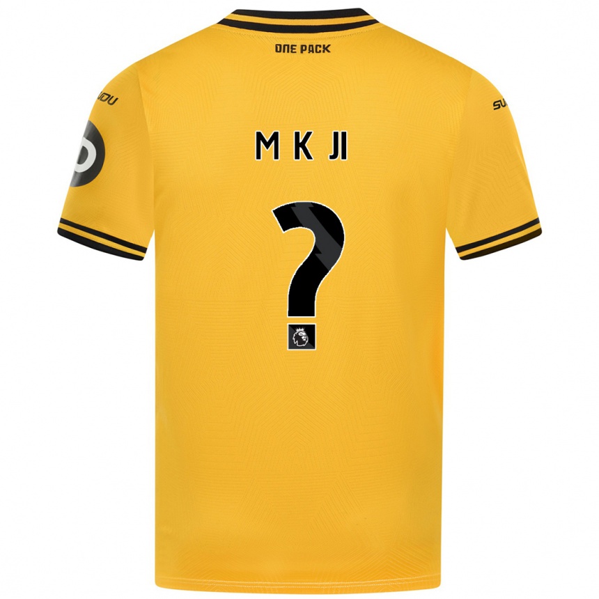 Kids Football Min-Kyu Ji #0 Yellow Home Jersey 2024/25 T-Shirt Australia