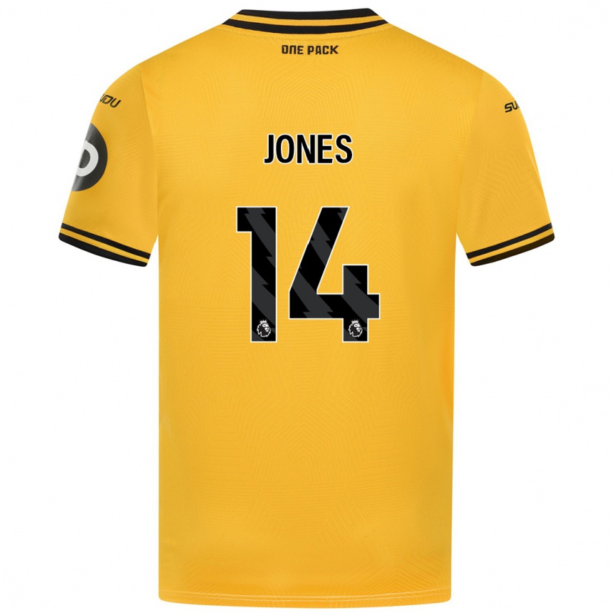 Kids Football Meesha Dudley-Jones #14 Yellow Home Jersey 2024/25 T-Shirt Australia