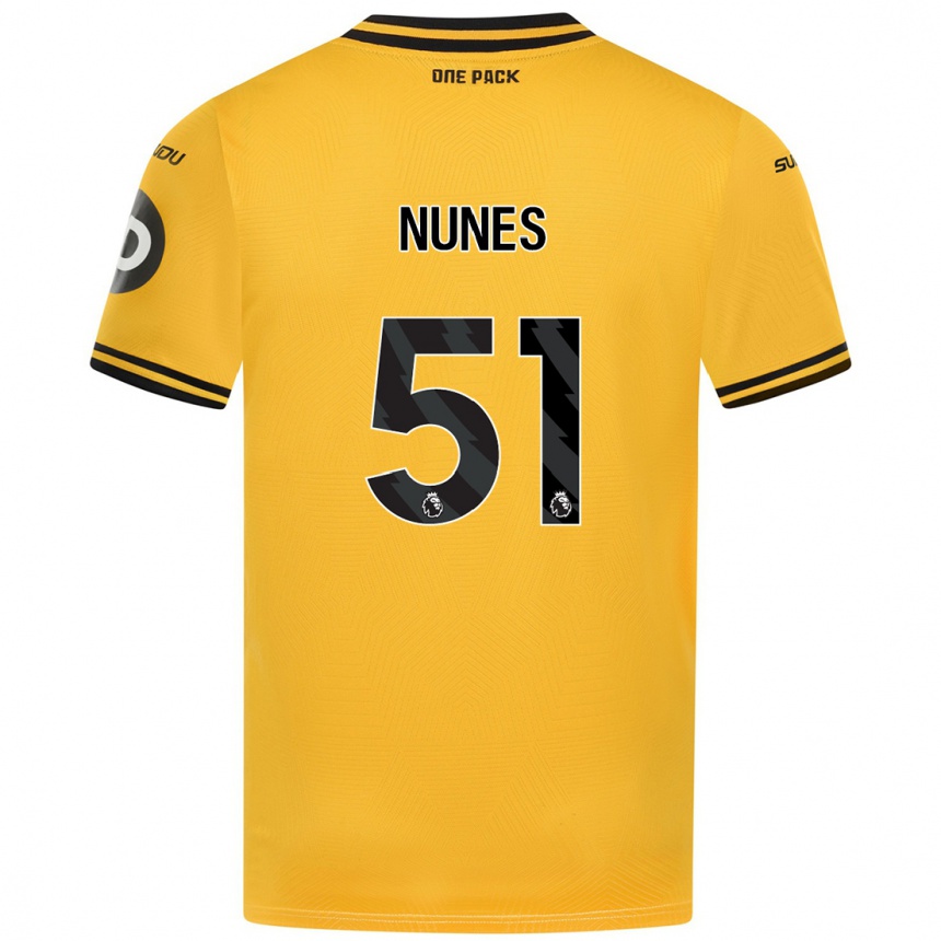 Kids Football Grazi Nunes #51 Yellow Home Jersey 2024/25 T-Shirt Australia