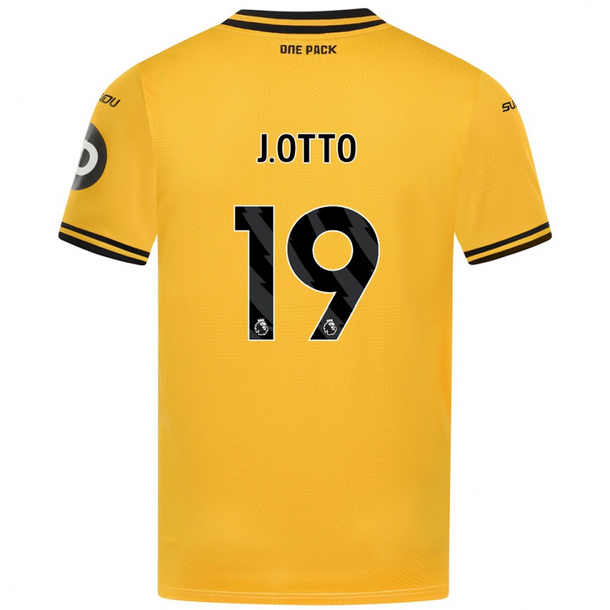 Kids Football Jonny Otto #19 Yellow Home Jersey 2024/25 T-Shirt Australia