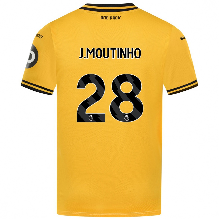 Kids Football Joao Moutinho #28 Yellow Home Jersey 2024/25 T-Shirt Australia