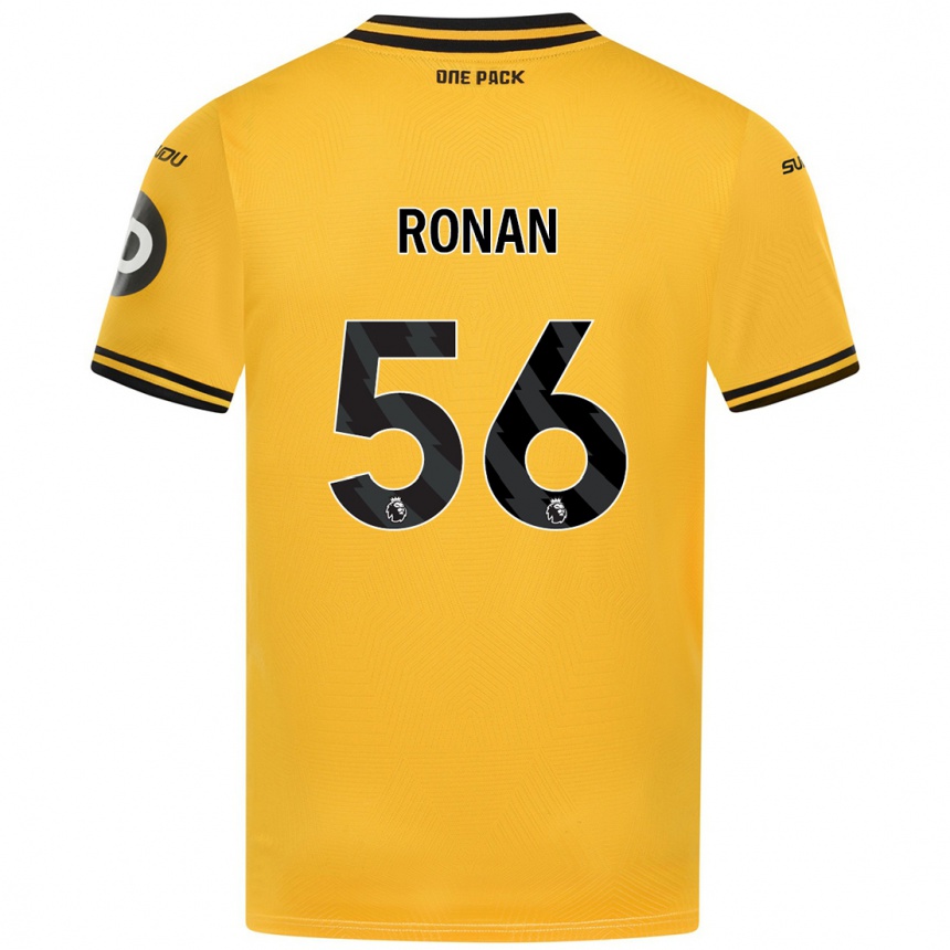 Kids Football Connor Ronan #56 Yellow Home Jersey 2024/25 T-Shirt Australia