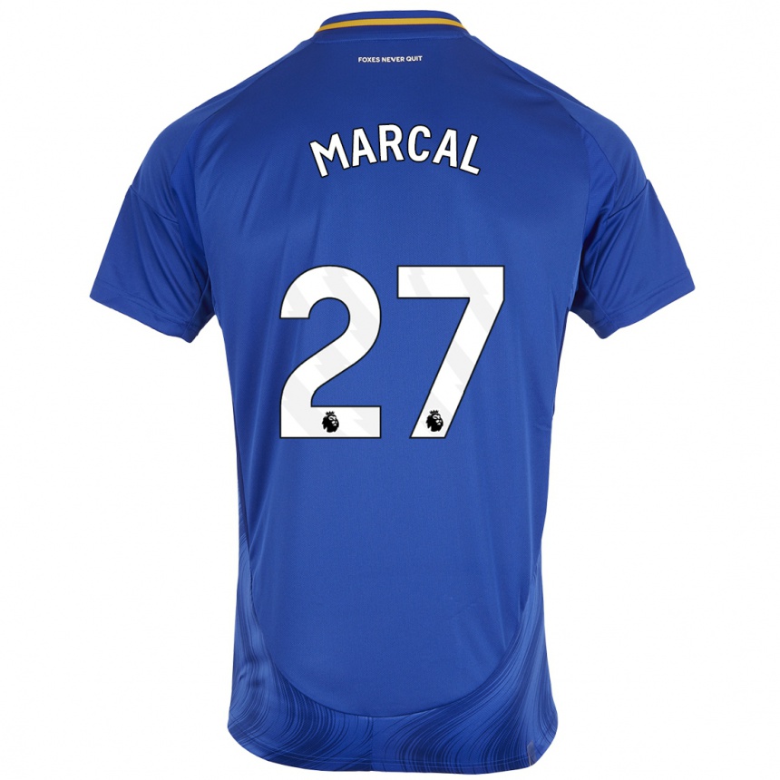 Kids Football Wanya Marçal #27 Blue White Home Jersey 2024/25 T-Shirt Australia