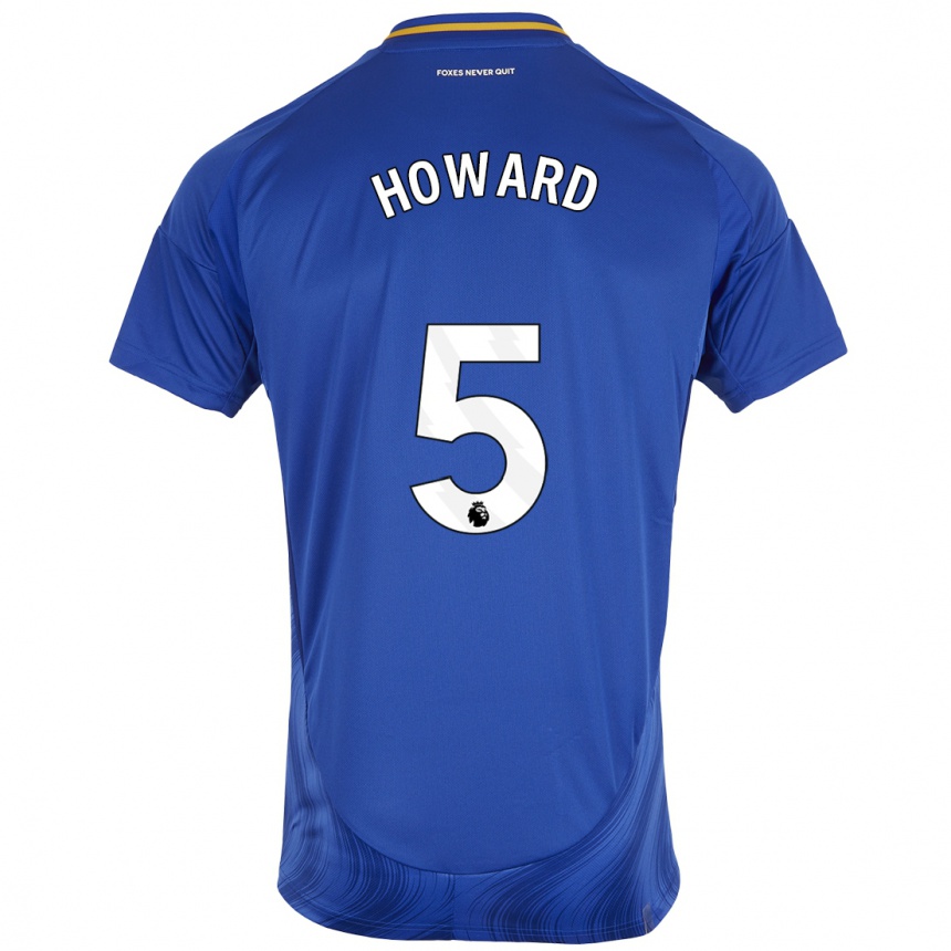 Kids Football Sophie Howard #5 Blue White Home Jersey 2024/25 T-Shirt Australia