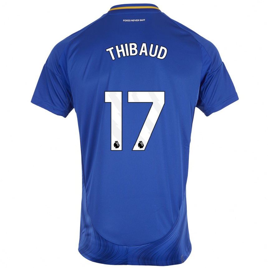 Kids Football Julie Thibaud #17 Blue White Home Jersey 2024/25 T-Shirt Australia