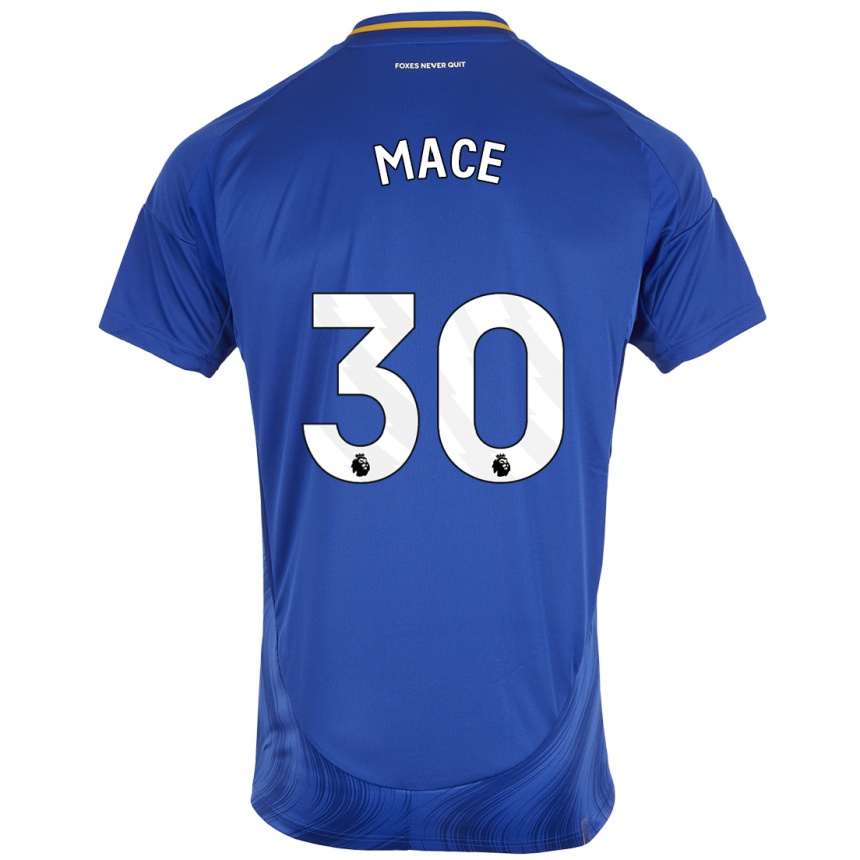 Kids Football Ruby Mace #30 Blue White Home Jersey 2024/25 T-Shirt Australia