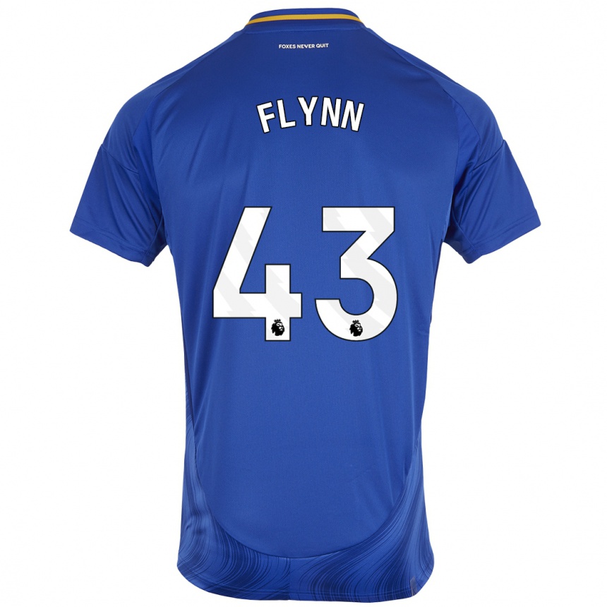 Kids Football Shane Flynn #43 Blue White Home Jersey 2024/25 T-Shirt Australia